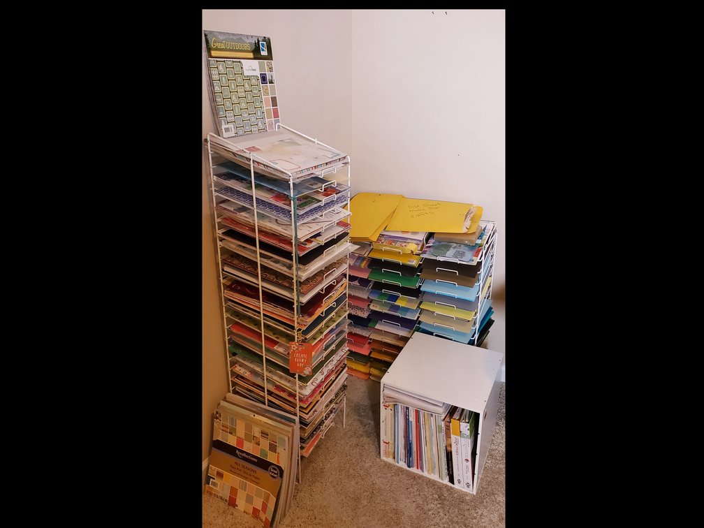 Scrapbooking Lot #3 w/Racks (LPO)