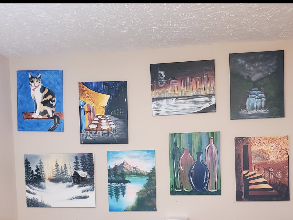 (8) Canvas Paintings (LPO)