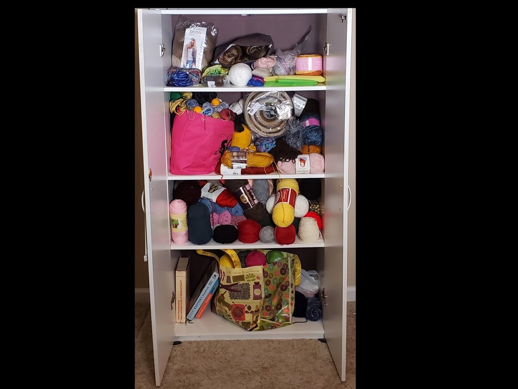 Assorted Yarn Lot #3 w/Cabinet (LPO)