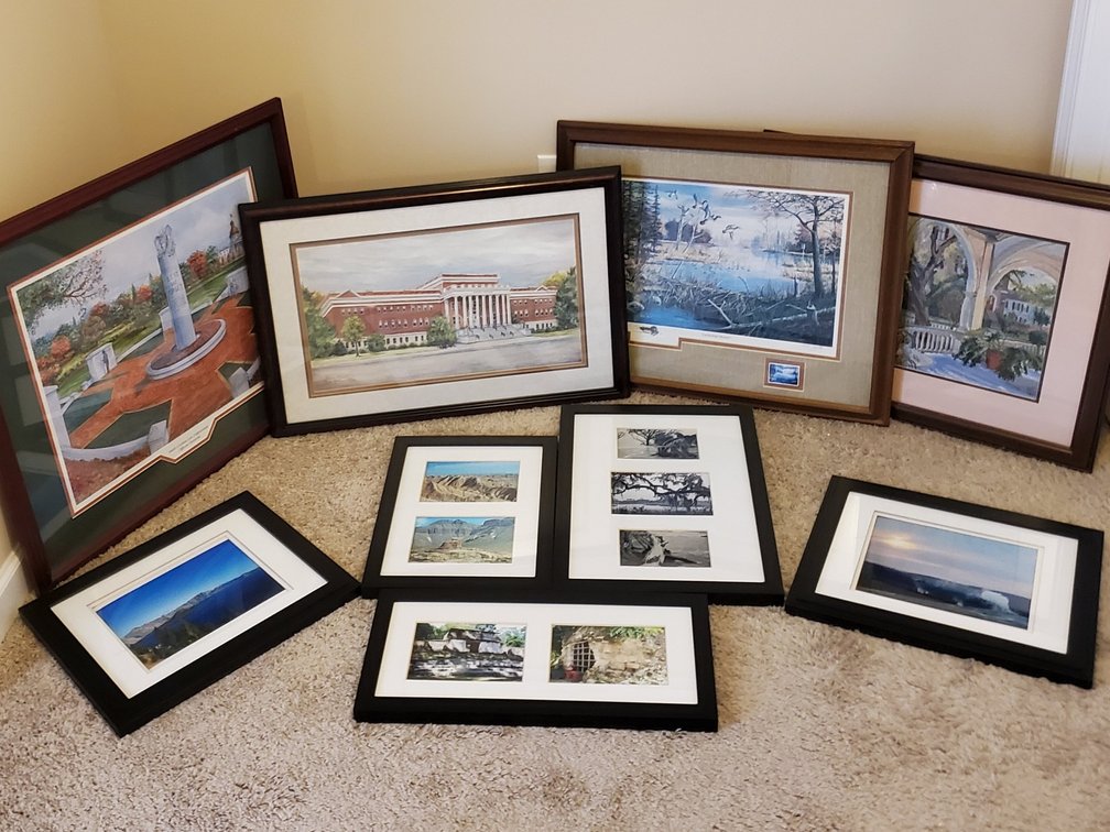 (9) Framed Prints (LPO)
