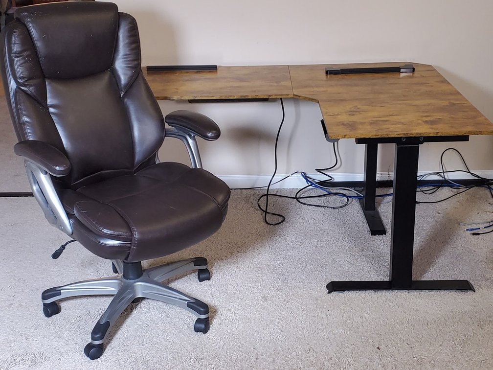 Adjustable Height Desk & Adjustable Office Chair (LPO)