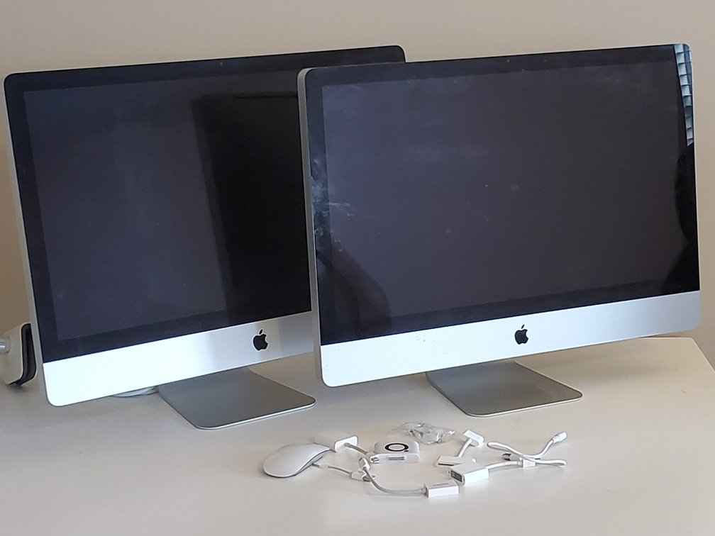 (2) Apple Computers w/23" Screens (LPO)