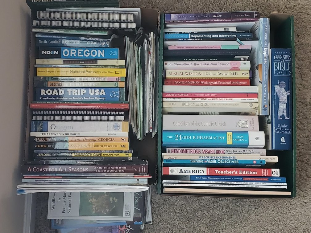 (2) Boxes Travel, Self Help Books & More (LPO)