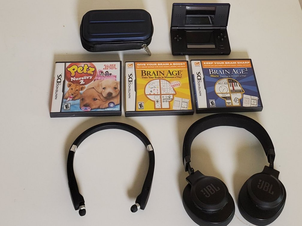 Nintendo DS Lite w/ (3) Games, JBL Headphones & More