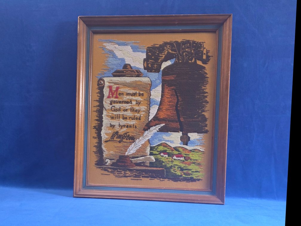 Framed Liberty Bell Needle Point (LPO)