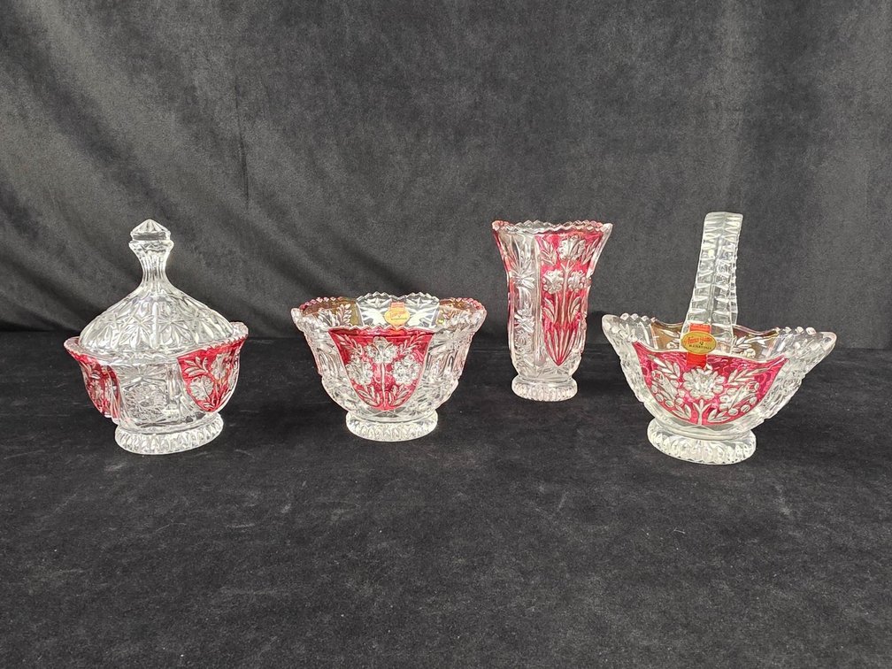 4-Piece Set of Anna Hutte Lead Crystal (LPO)