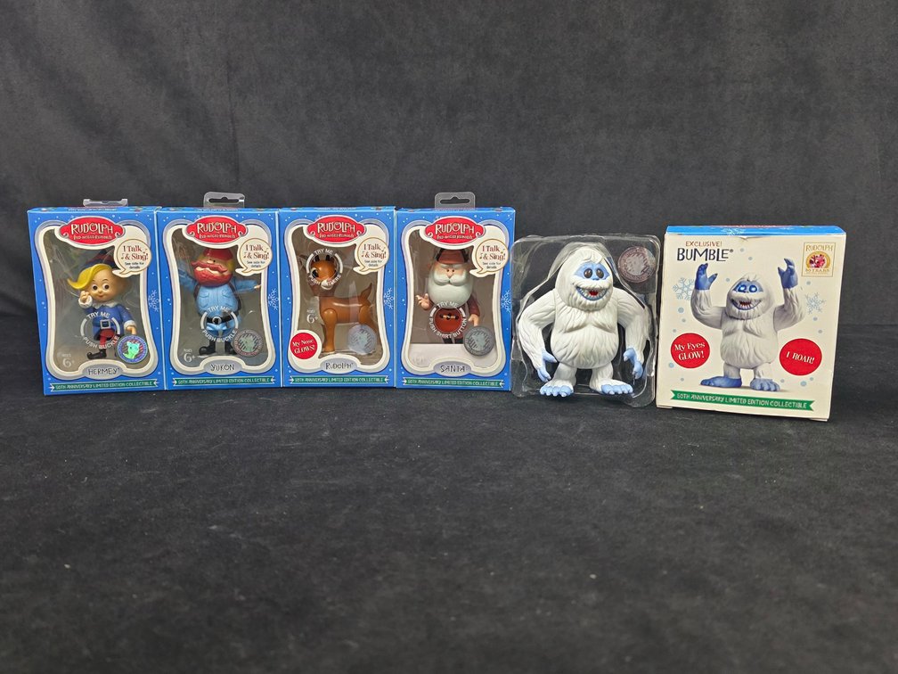 5-Piece Set of 50th Anniversary Rudolph Collectible Figures