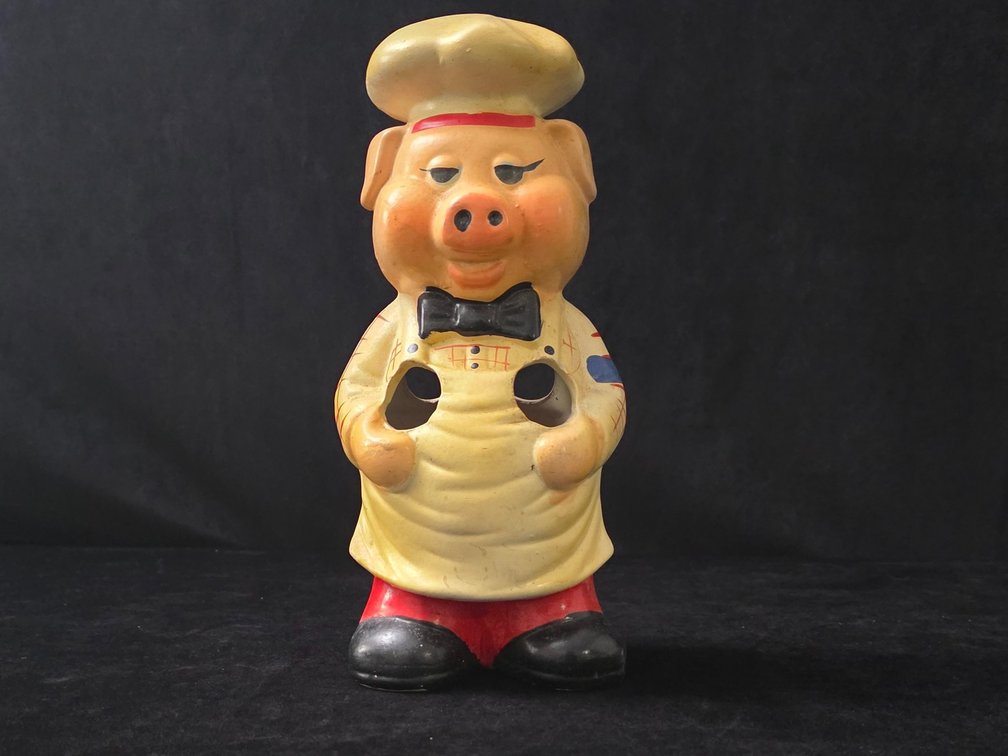 Vintage Pig Chef Kitchen Utensil Holder (LPO)