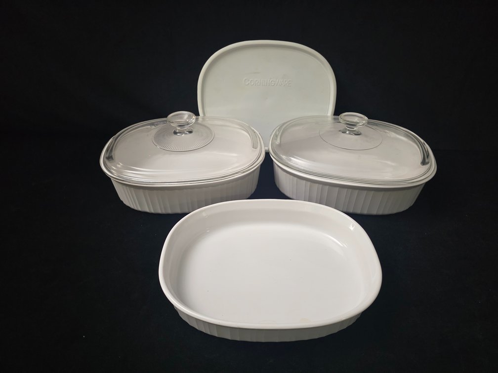 (3) Corning Casserole Dishes (LPO)