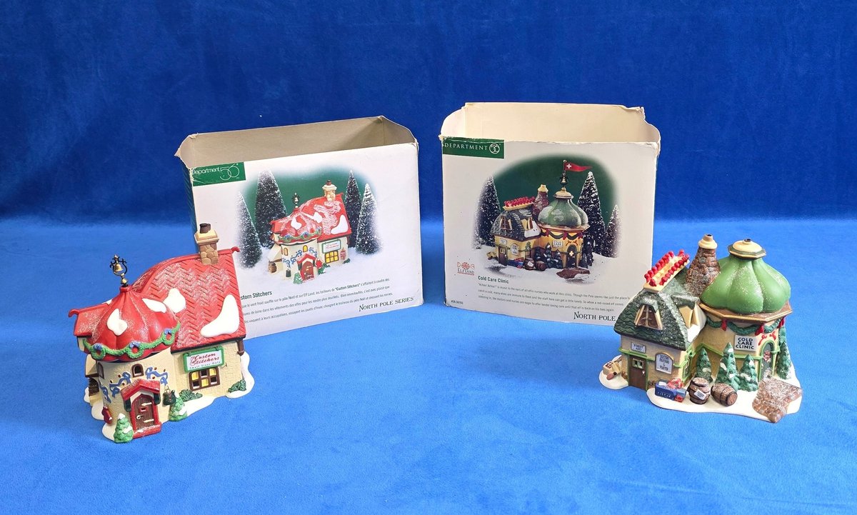 Department 56 "Custom Stitchers" & "Cold Care Clinic"
