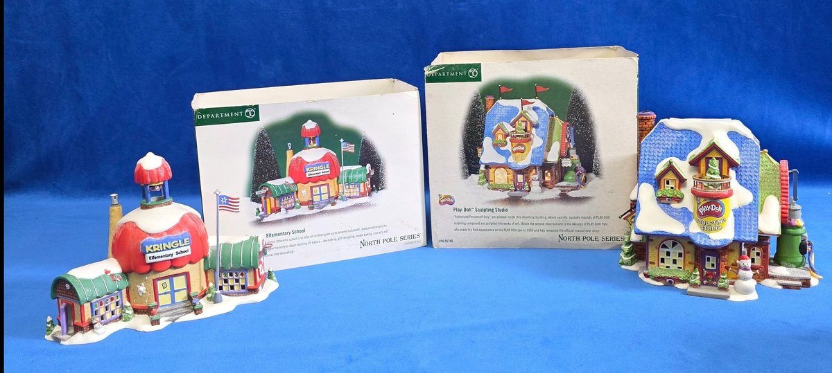 Department 56 "Kringle Elementary School" & "Play-Doh Sculpting Studio"