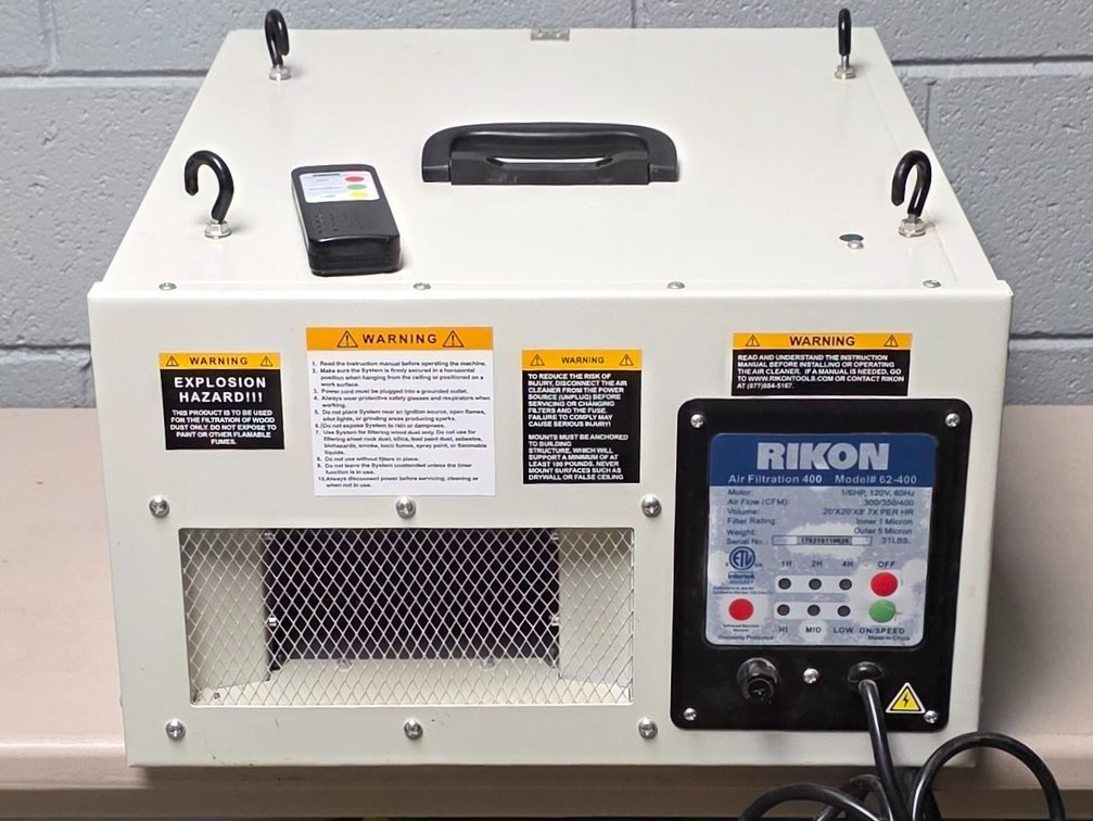 Rikon Air Filtration Unit w/ Remote Control