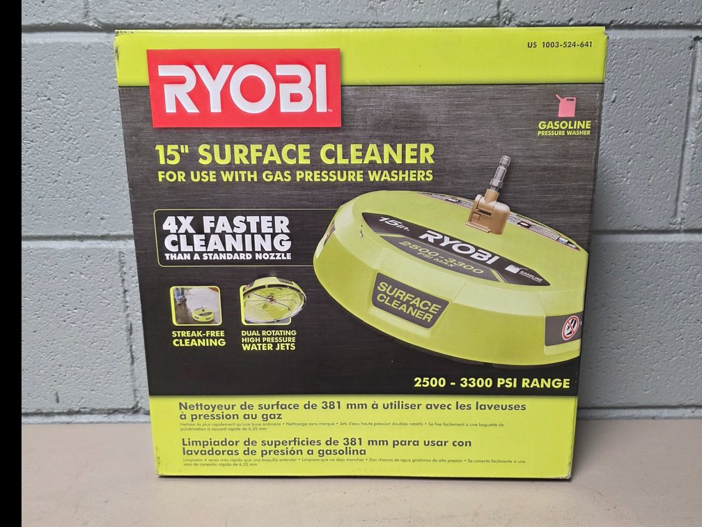 Ryobi 15" Pressure Washer Surface Cleaner (New in box)
