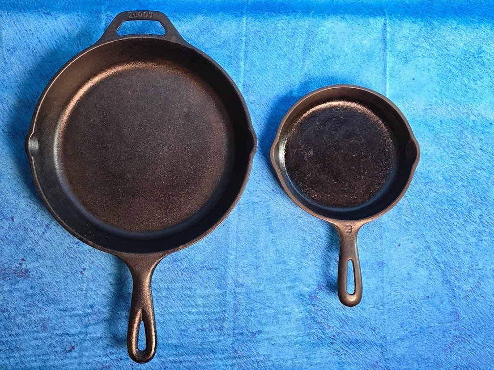 (2) Cast Iron Skillets