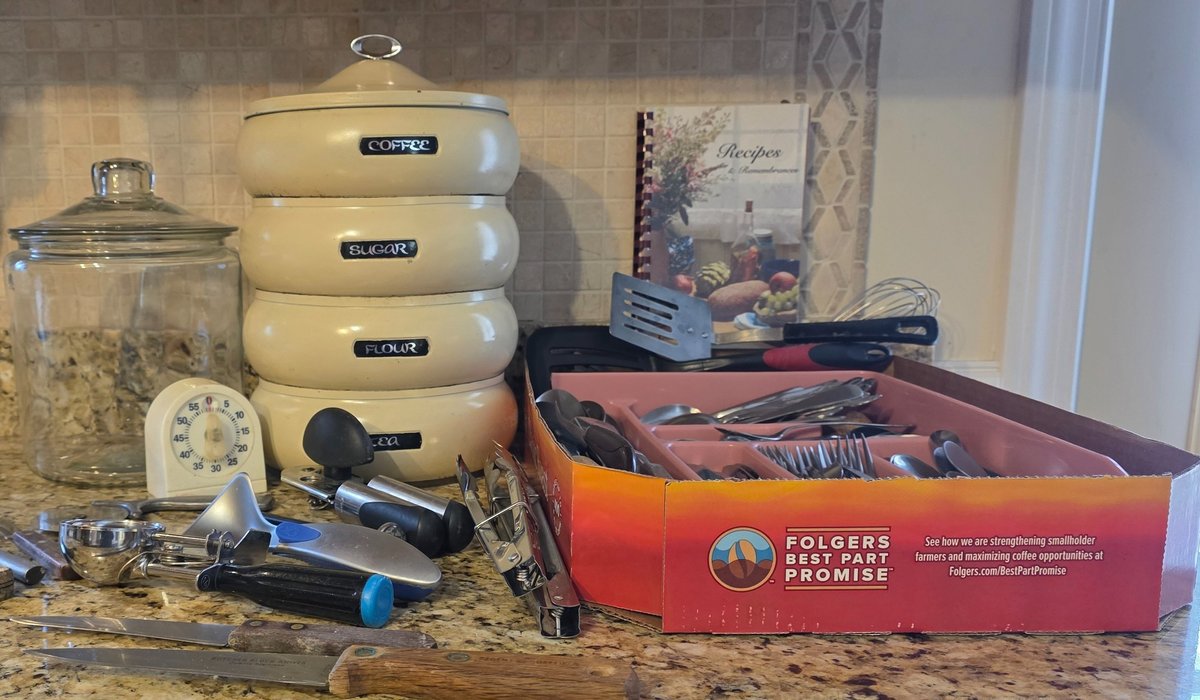 Vintage Pagoda Canister Set, Flatware, Cookbook & More (LPO)