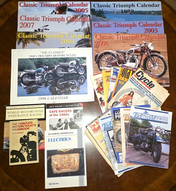 (7) Triumph Motorcycle Calendars & More
