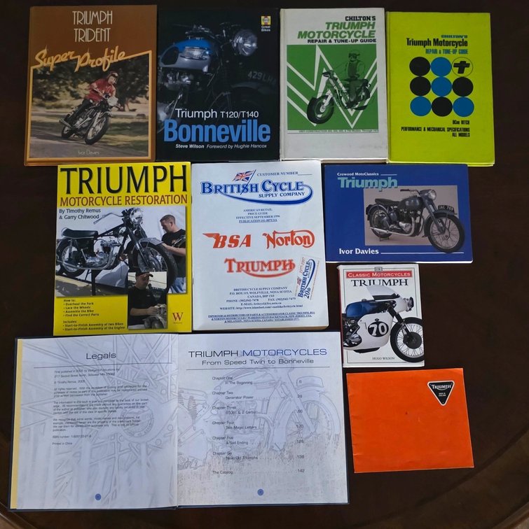 (10) Triumph Motorcycle Books
