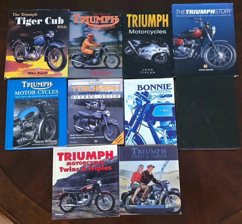 (10) Triumph Motorcycle Books