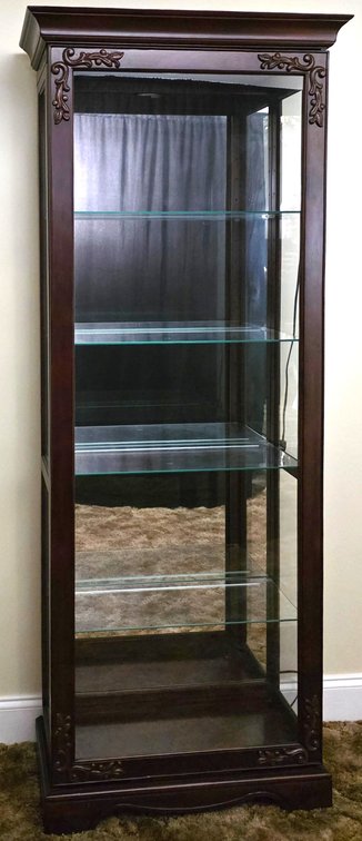 Lighted Curio Cabinet  w/Sliding Door (LPO)
