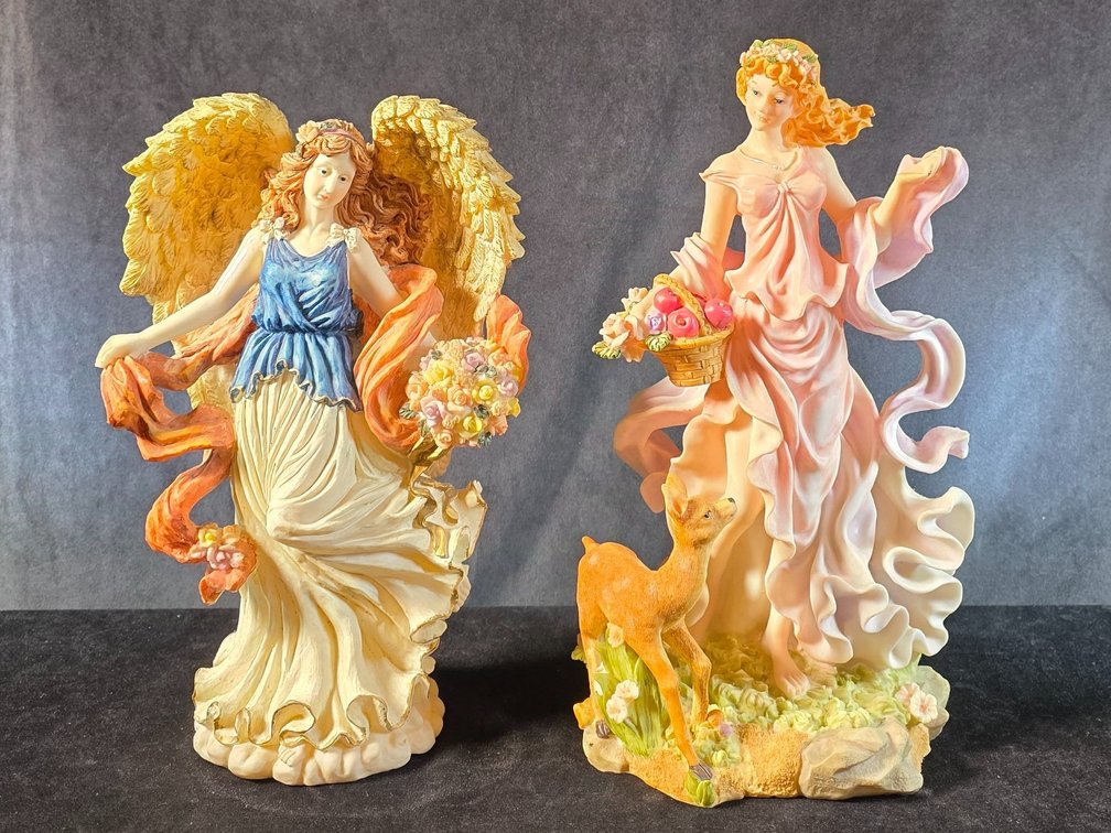 (2) Angel Figurines
