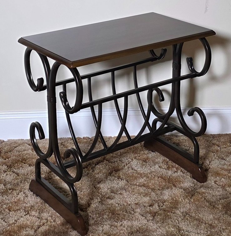 Wood & Iron Magazine Table (LPO)