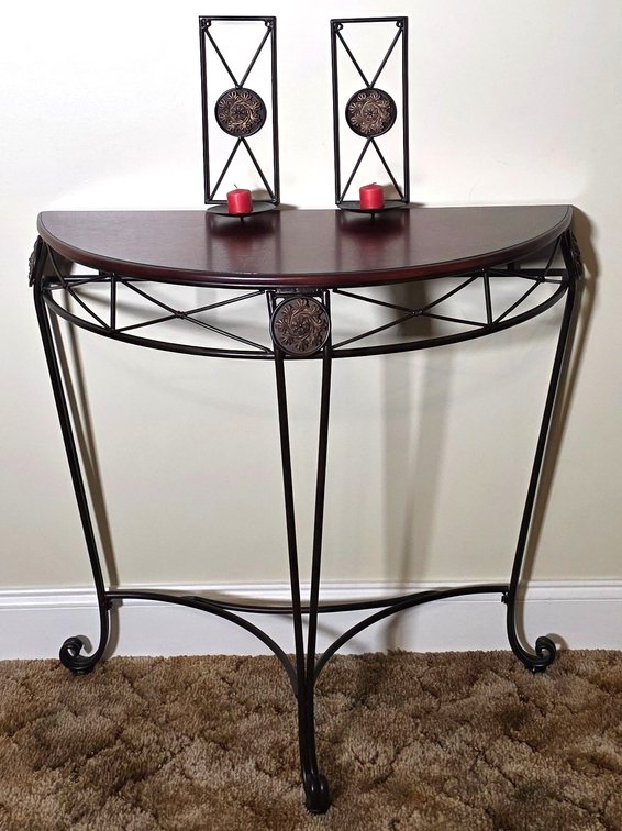 Entry Table with Pair of Matching Sconces (LPO)