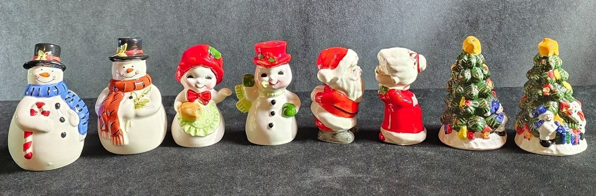 (4) Sets of Christmas Motif Salt & Pepper Shakers