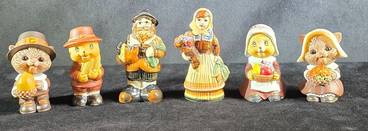 (3) Sets of Thanksgiving Motif Salt & Pepper Shakers
