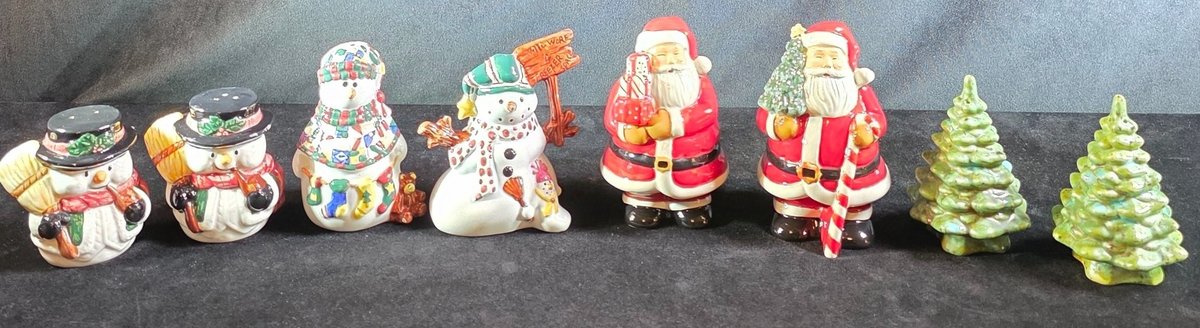 (4) Sets of Christmas Motif Salt & Pepper Shakers