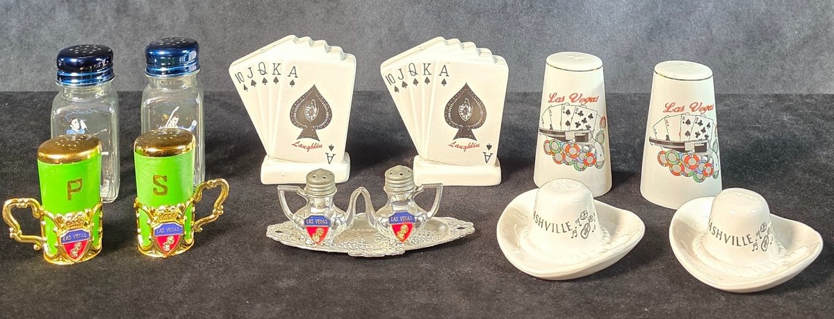 (6) Sets of Las Vegas & Nashville Motif Salt & Pepper Shakers