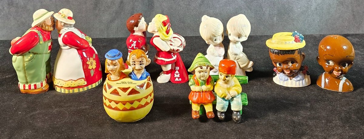 (6) Sets of Couples Motif Salt & Pepper Shakers