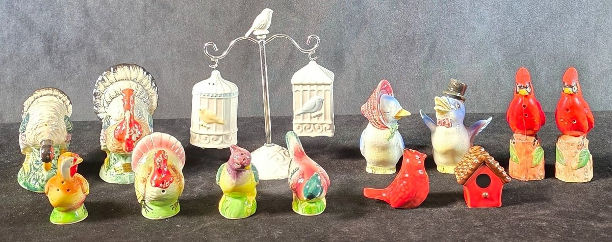 (7) Sets of Bird Motif Salt & Pepper Shakers