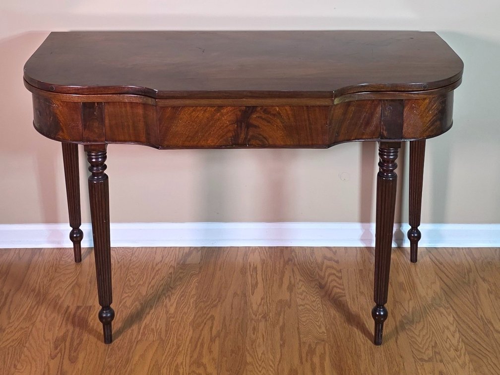 Vintage Mahogany Flip Top Game Table (LPO)