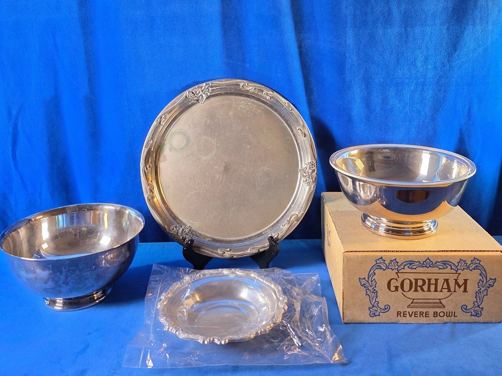 Gorham Silver Serving Bowl, Reed & Barton Silver Plated Bowl & More