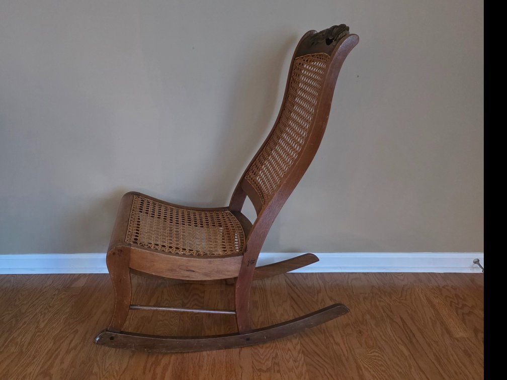 Vintage Cane Seat Rocker (LPO)