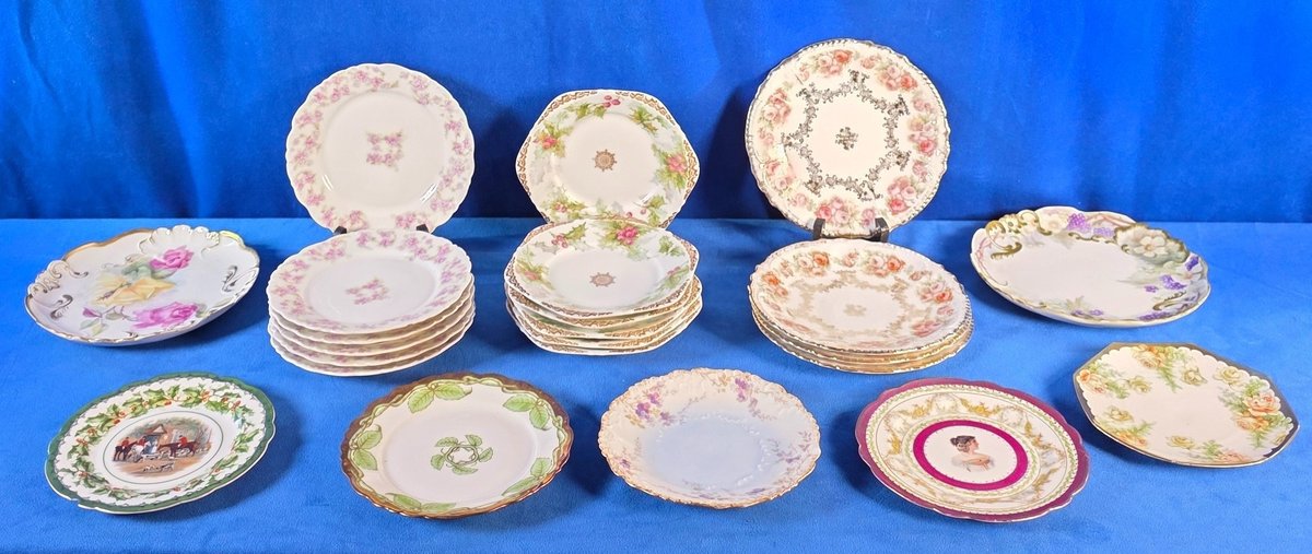 Assorted China Plates