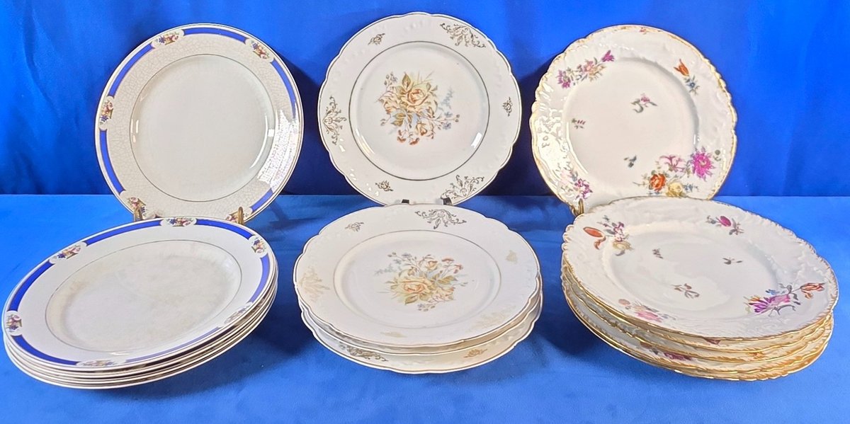 Assorted China Plates