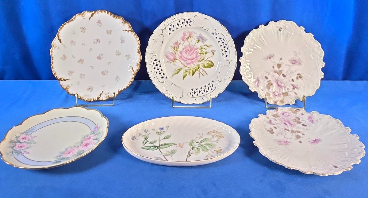 (6) China Dessert Plates