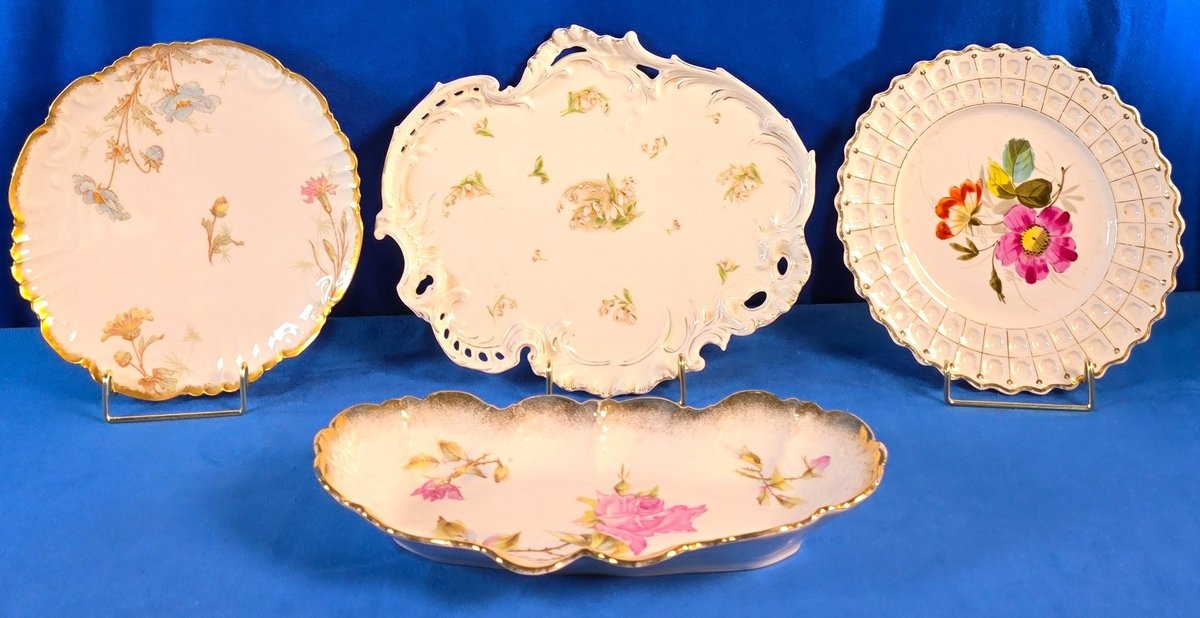 (4) Vintage Serving Plates