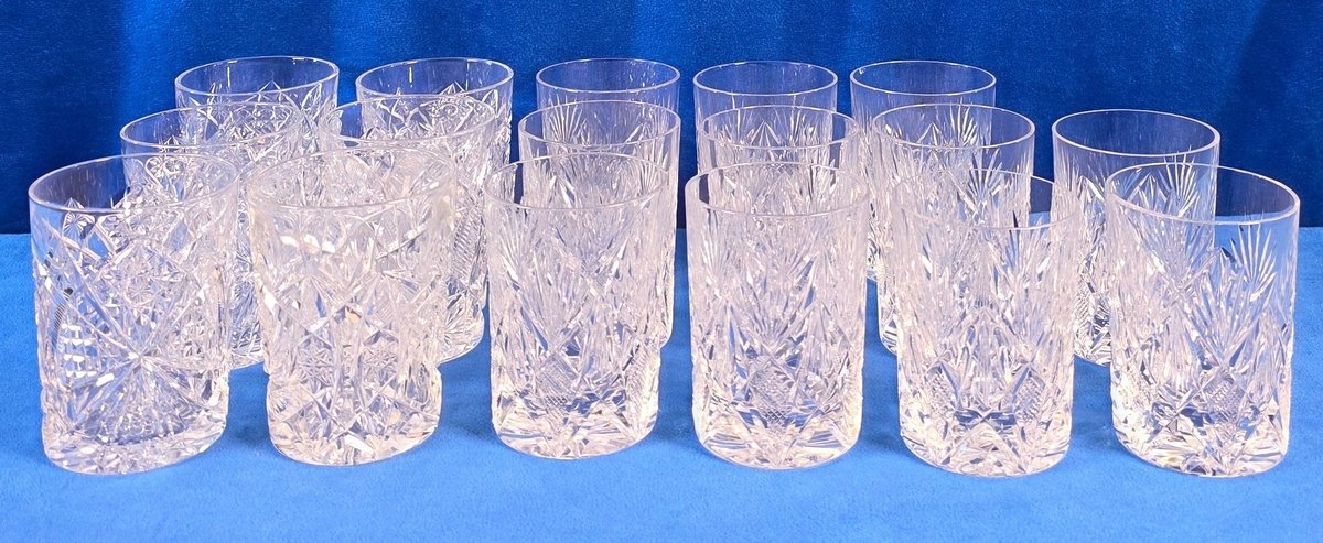 (17) Vintage Lowball Glasses