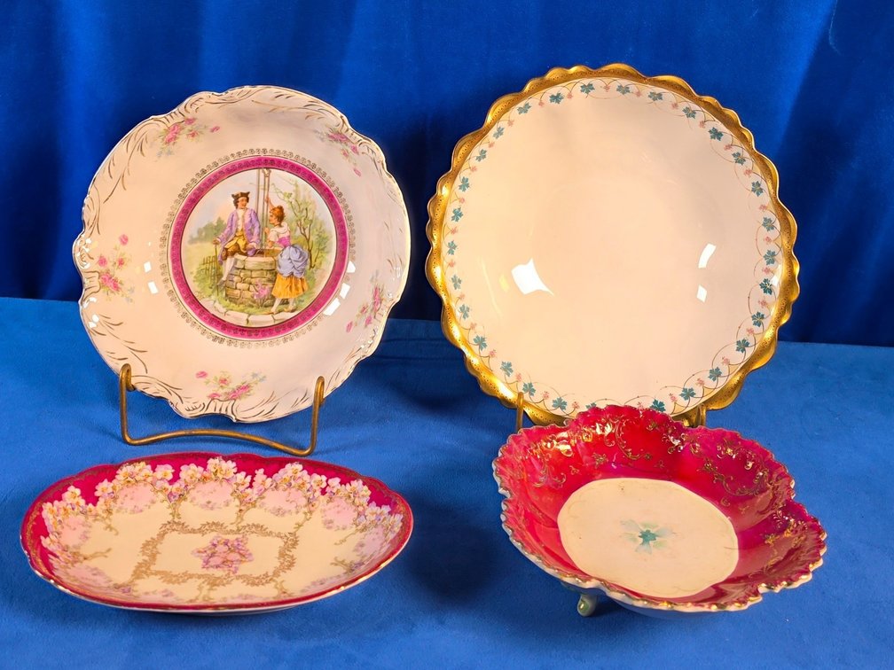 (3) China Serving Bowls & (1) Plate