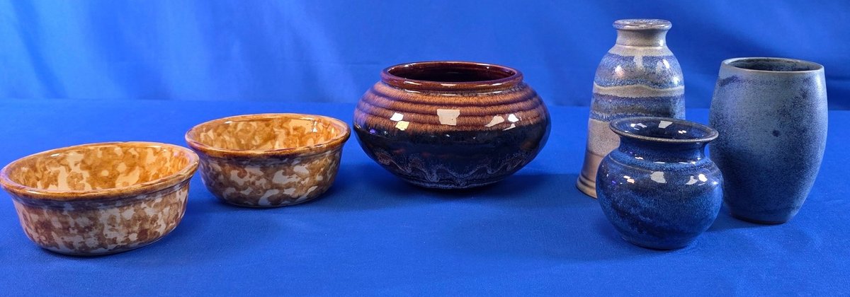 (6) Pcs. Glazed Pottery including Royal Haeger & More