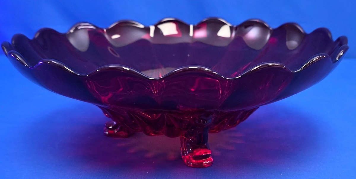 Ruby Red Glass Bowl