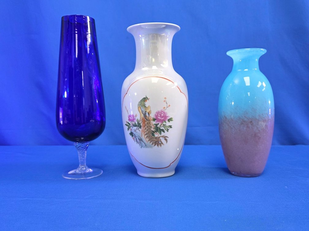 Decorative Art Glass and Ceramic Vases