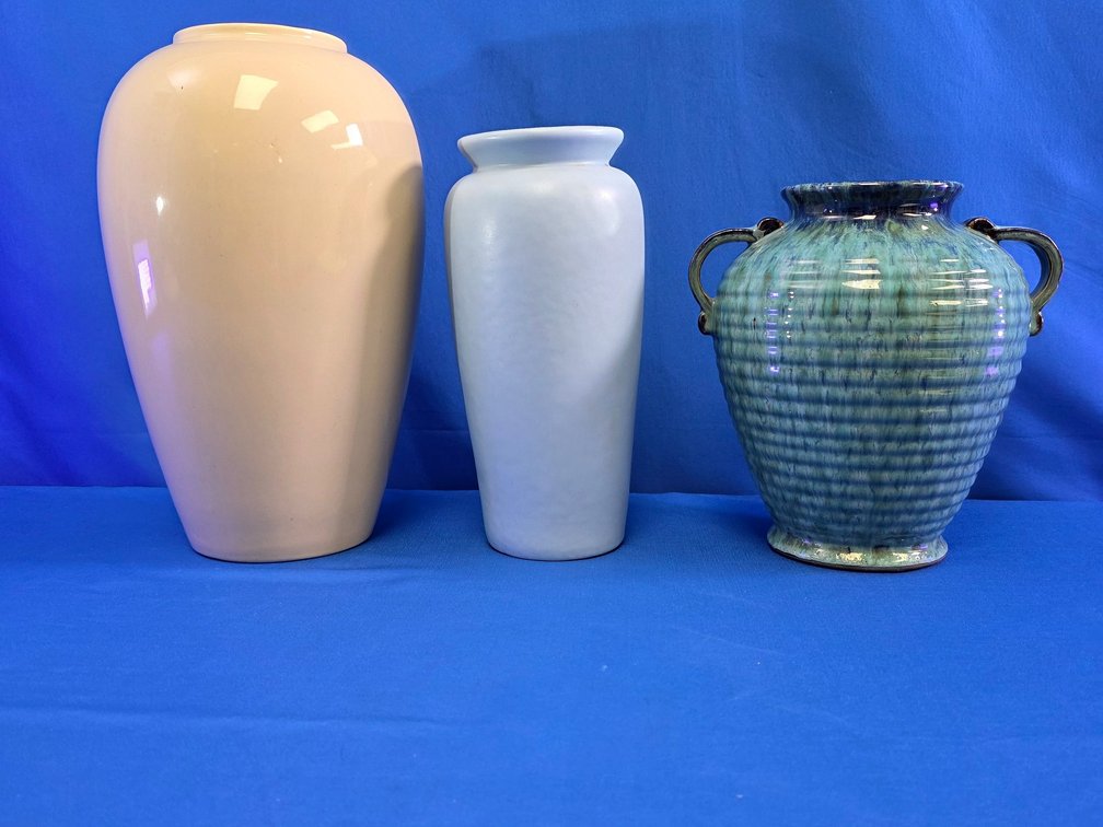 (3) Ceramic Vases (LPO)