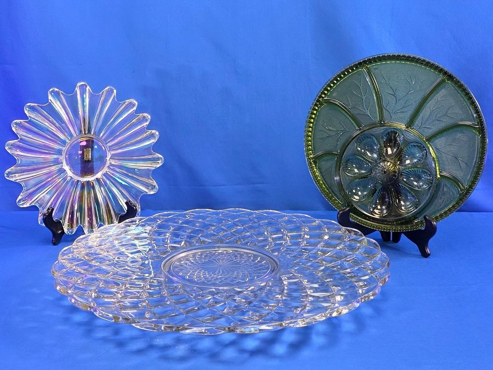 Egg Hors d'oeuvre Tray, Glass Serving Platter & More