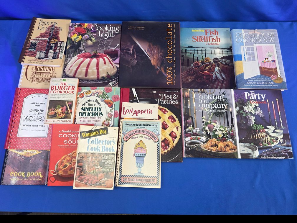 (17) Vintage Assorted Cookbooks & Culinary Books