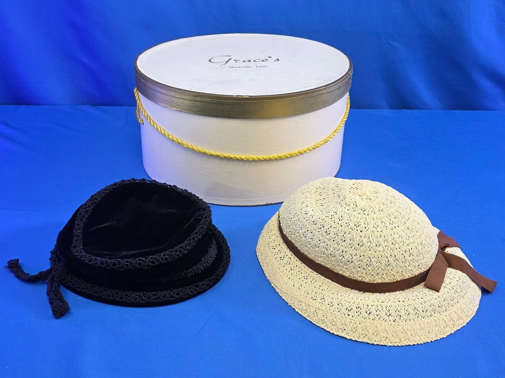 Vintage Hattie Carnegie & Betmar Hats with Box
