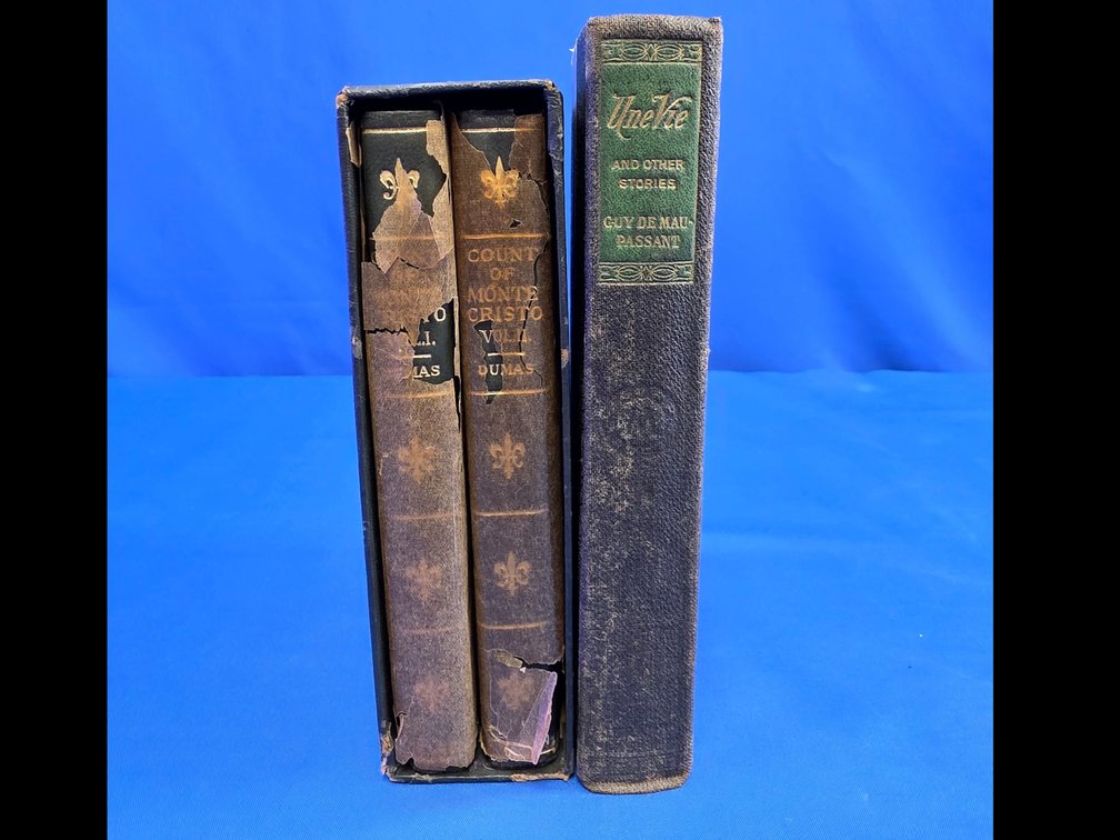 Antiquarian Dumas and Maupassant Books