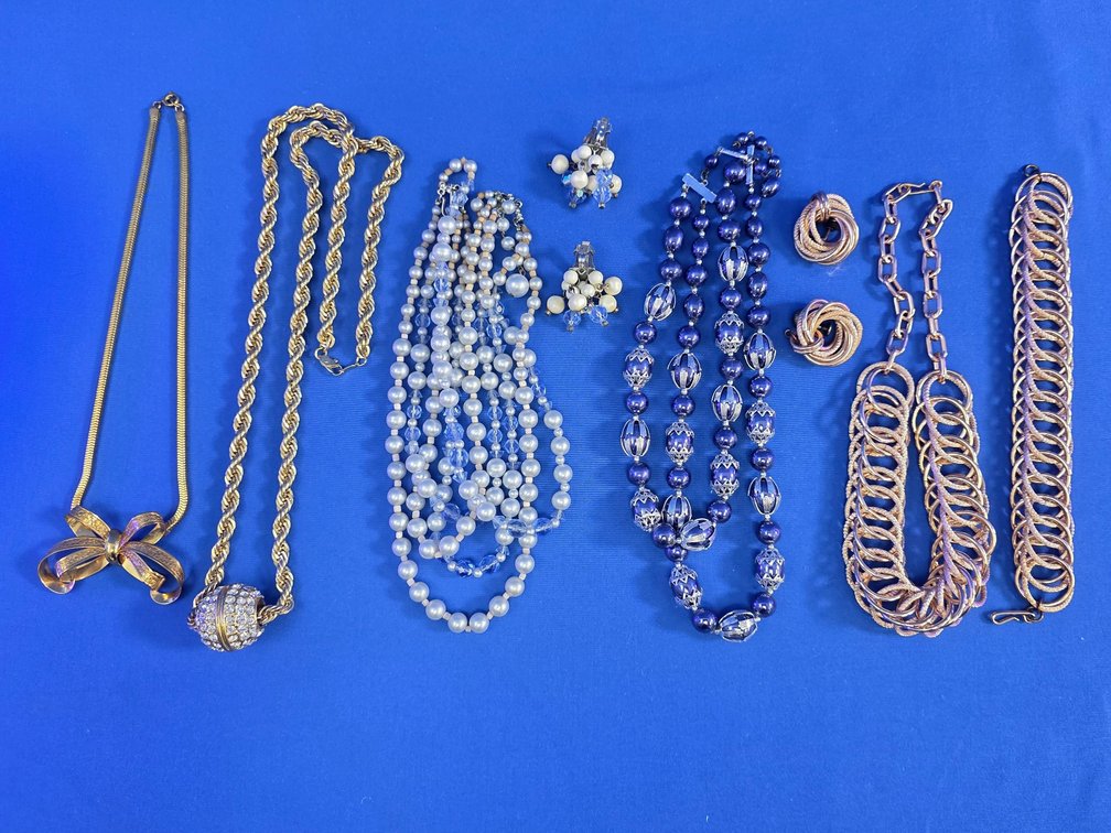 Assorted Gold-Tone & Beaded Costume Jewelry